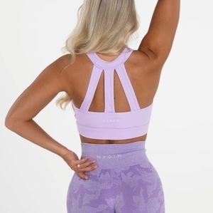 Nvgtn light purple trio sports bra